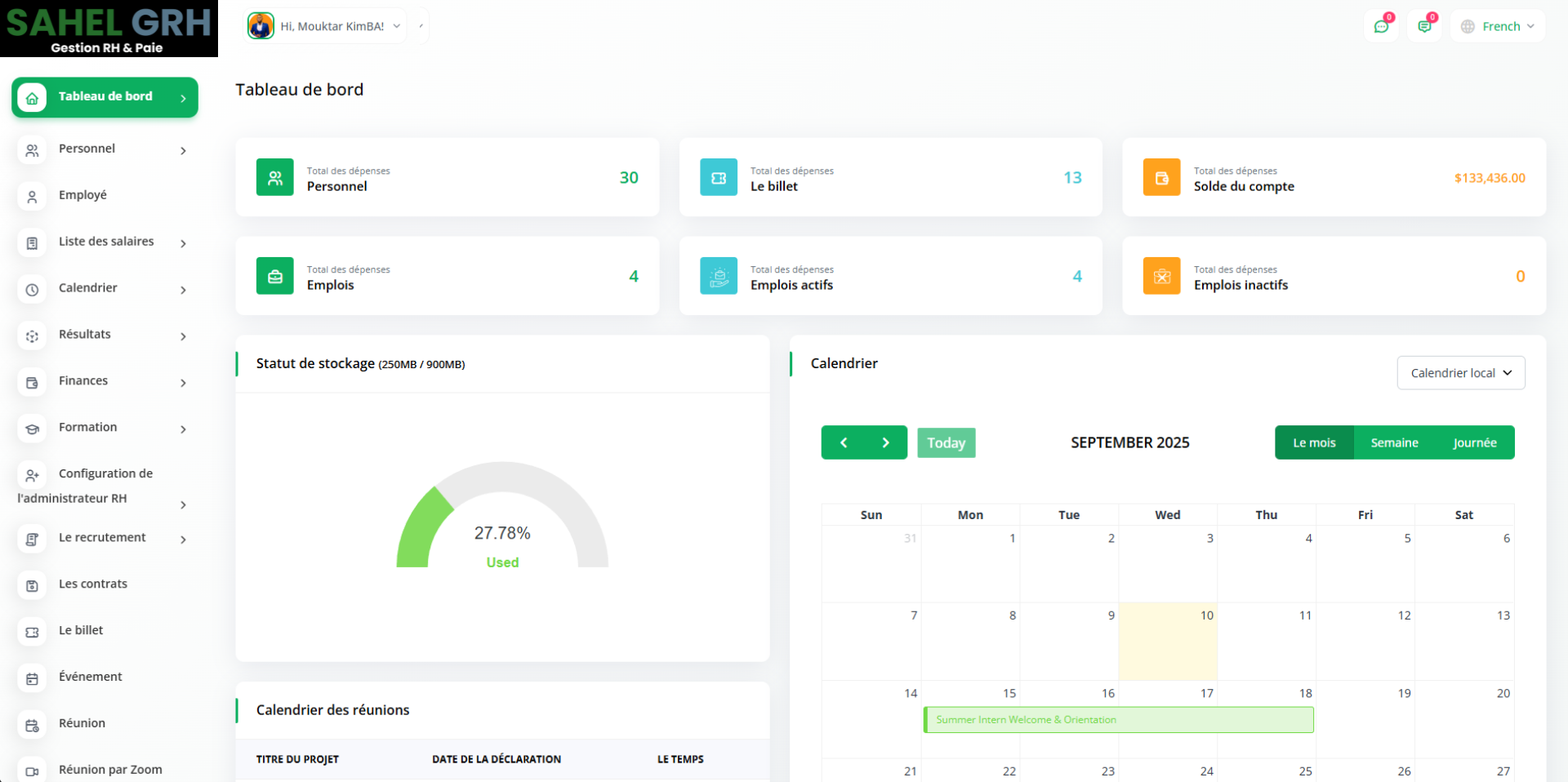 GudiTA Dashboard Interface